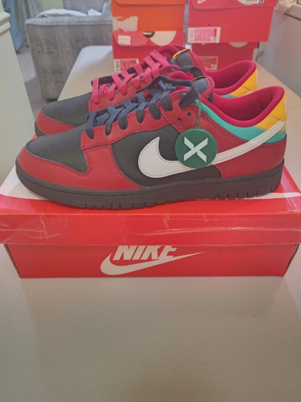 Size 10.5 Nike Air Dunk Low Retro LTD Biker Tattoos FZ3057-001 Brand New In Box